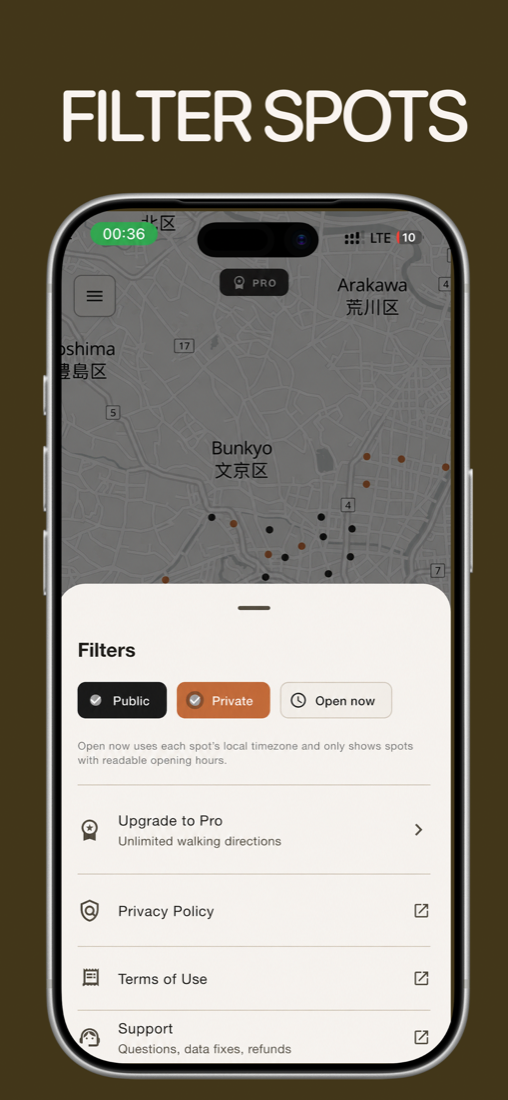 Smoky filters screen